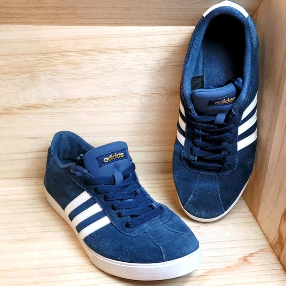 adidas | Shoes | Adidas Womens Navy Blue Tennis Sneakers | Poshmark